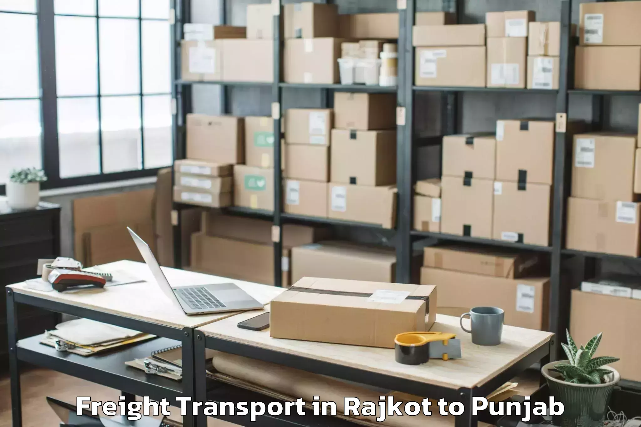 Book Rajkot to Desh Bhagat University Mandi G Freight Transport